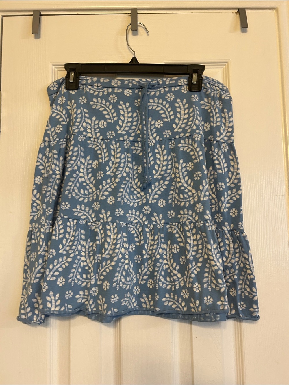 GAP Floral Drawstring Tiered Mini Skirt